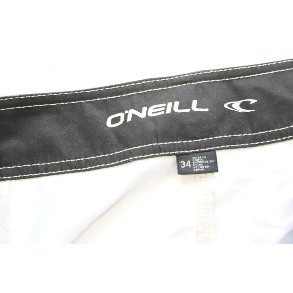 Oneill Cargo Board Shorts Striped Athletic‎ Surf Stretch Mens Size 34